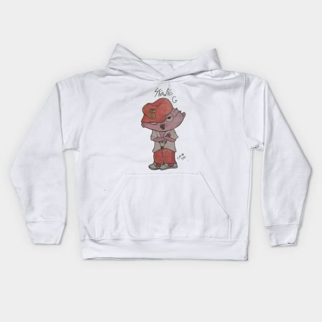 Mob Boss Baby: Stewie Edition Kids Hoodie by Helen Morgan